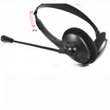 Commerce headphones with HD microphone 3.5mm wired headset