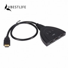 VBESTLIFE 3 Port 4K HDMI Cable Adapter 3 Input 1 Out Auto Switch Splitter 