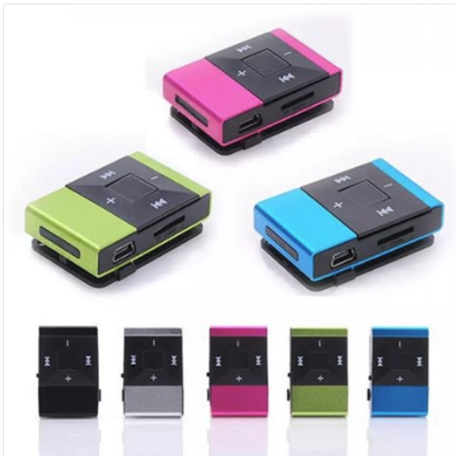 fashion Mini USB Clip Digital Mp3 Music Player Support 8GB SD TF Card Slick stylish design Sport Compact mp3 player Hot sale 5