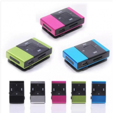 fashion Mini USB Clip Digital Mp3 Music Player Support 8GB SD TF Card Slick stylish design Sport Compact mp3 player Hot sale 5