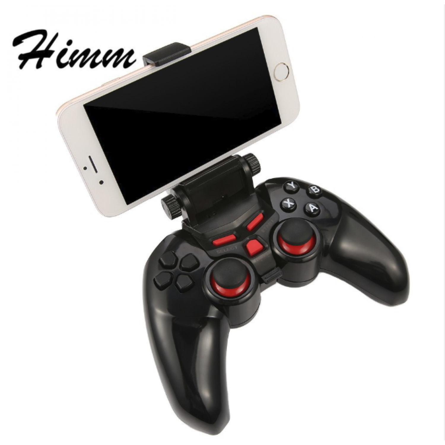 Ti-465 Wireless Android Bluetooth Gamepad Dobe Game Joystick Controller for Android IOS PC with Cell Phone Holder Gamepads
