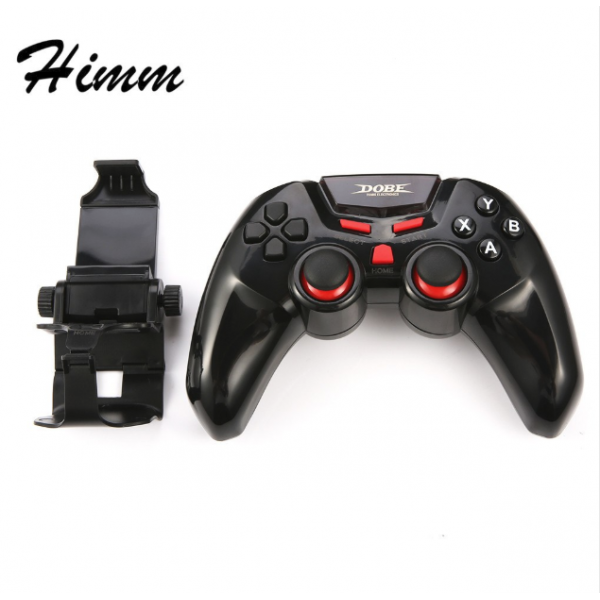 Ti-465 Wireless Android Bluetooth Gamepad Dobe Game Joystick Controller for Android IOS PC with Cell Phone Holder Gamepads