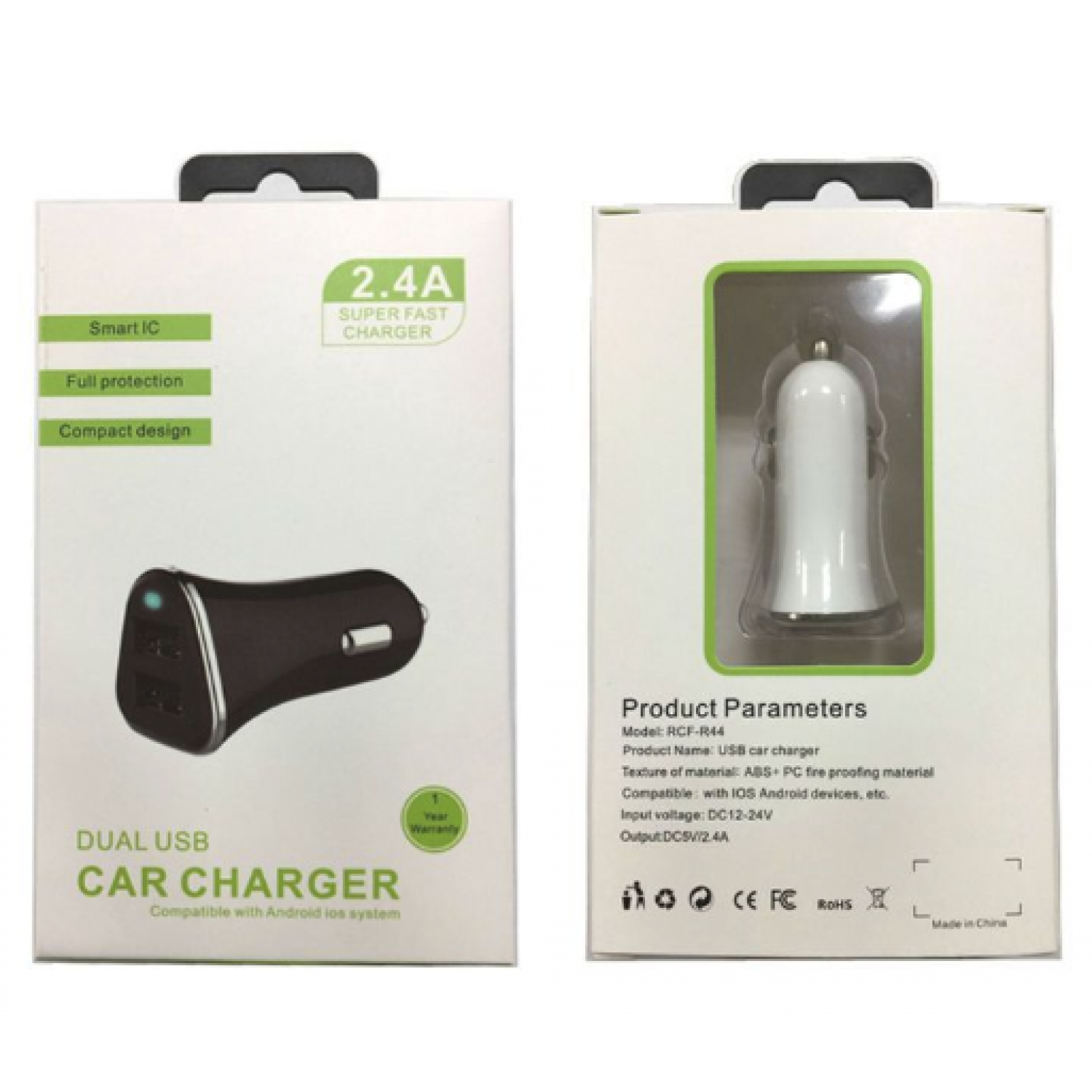 Dual USB Port Car Charger  Lighter Adapter Voltmeter 
