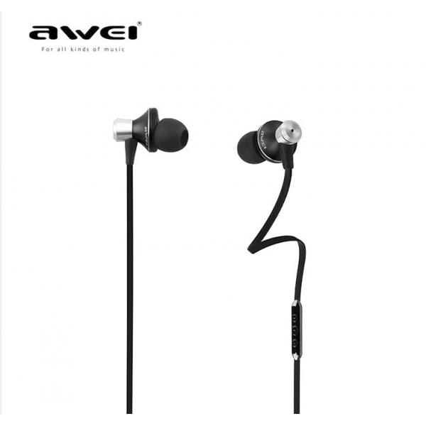 Awei Earphones TE850vi In-Ear Metal Extra Bass Stereo Wi/Microphone 