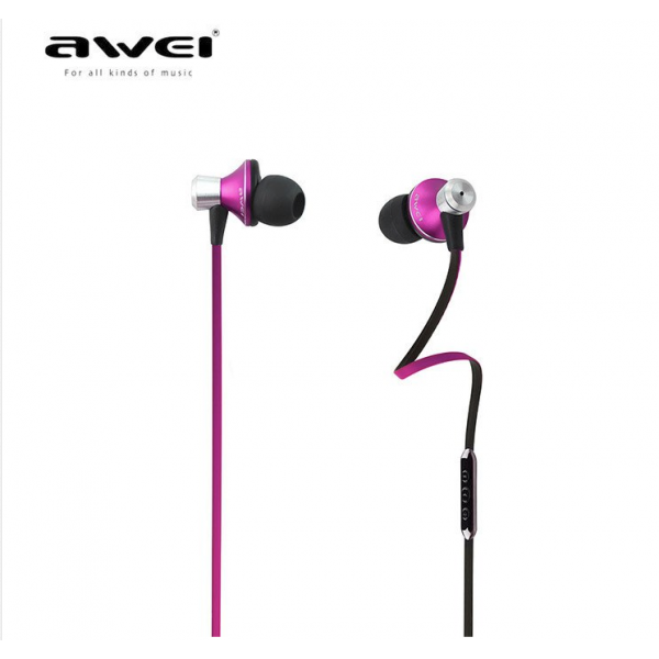 Awei Earphones TE850vi In-Ear Metal Extra Bass Stereo Wi/Microphone 