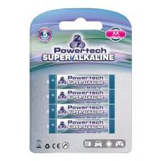 POWERTECH Super Αλκαλικές μπαταρίες AA LR6, 4 τεμ