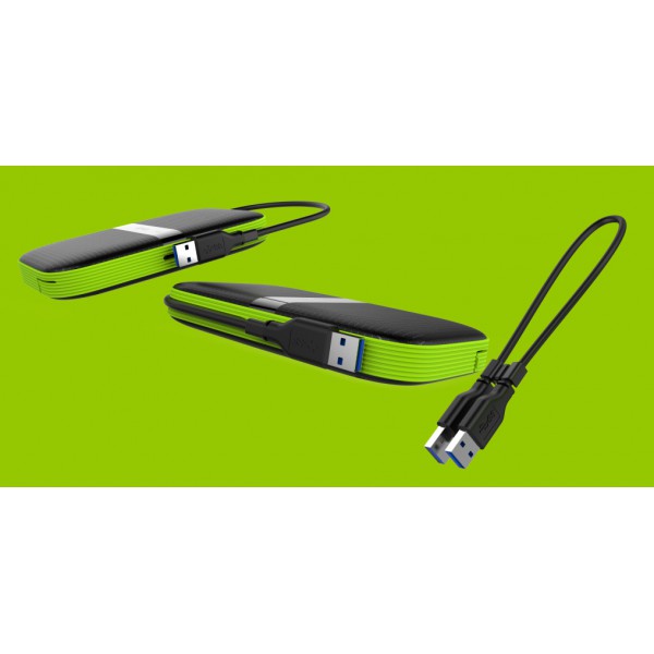 SILICON POWER εξωτερικός HDD Armor A60, 2TB, USB 3.2, πράσινος SILICON POWER εξωτερικός HDD Armor A60, 2TB, USB 3.2, πράσινος