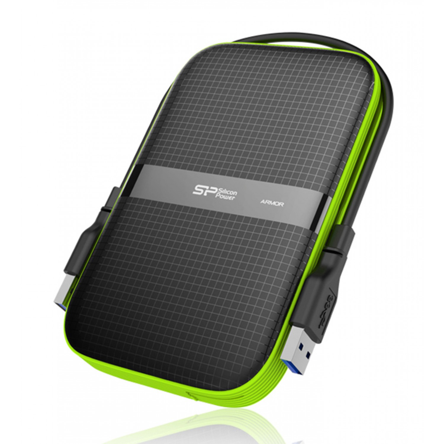 SILICON POWER εξωτερικός HDD Armor A60, 2TB, USB 3.2, πράσινος SILICON POWER εξωτερικός HDD Armor A60, 2TB, USB 3.2, πράσινος
