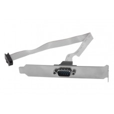 POWERTECH αντάπτορας DB9 αρσενικό σε 10PIN flat καλώδιο SLOT-001, 30cm