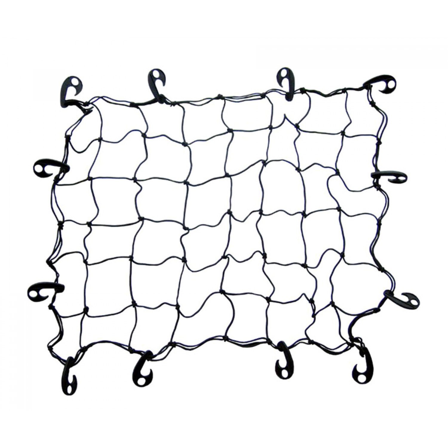 AMIO Δίχτυ πρόσδεσης φορτίου 01273 με γάντζους, ελαστικό, 120 x 80cm