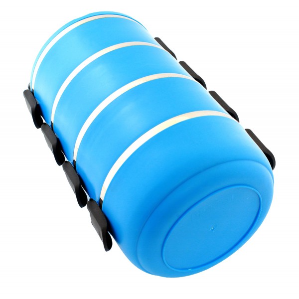 Δοχείο φαγητού AG479D με επένδυση inox, σετ 4τμχ, μπλε