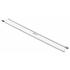 DELOCK μεταλλικός σφιγκτήρας καλωδίων 18768, 300x4.6mm, 10τμχ