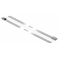 DELOCK μεταλλικός σφιγκτήρας καλωδίων 18772, 300x7.9mm, 10τμχ