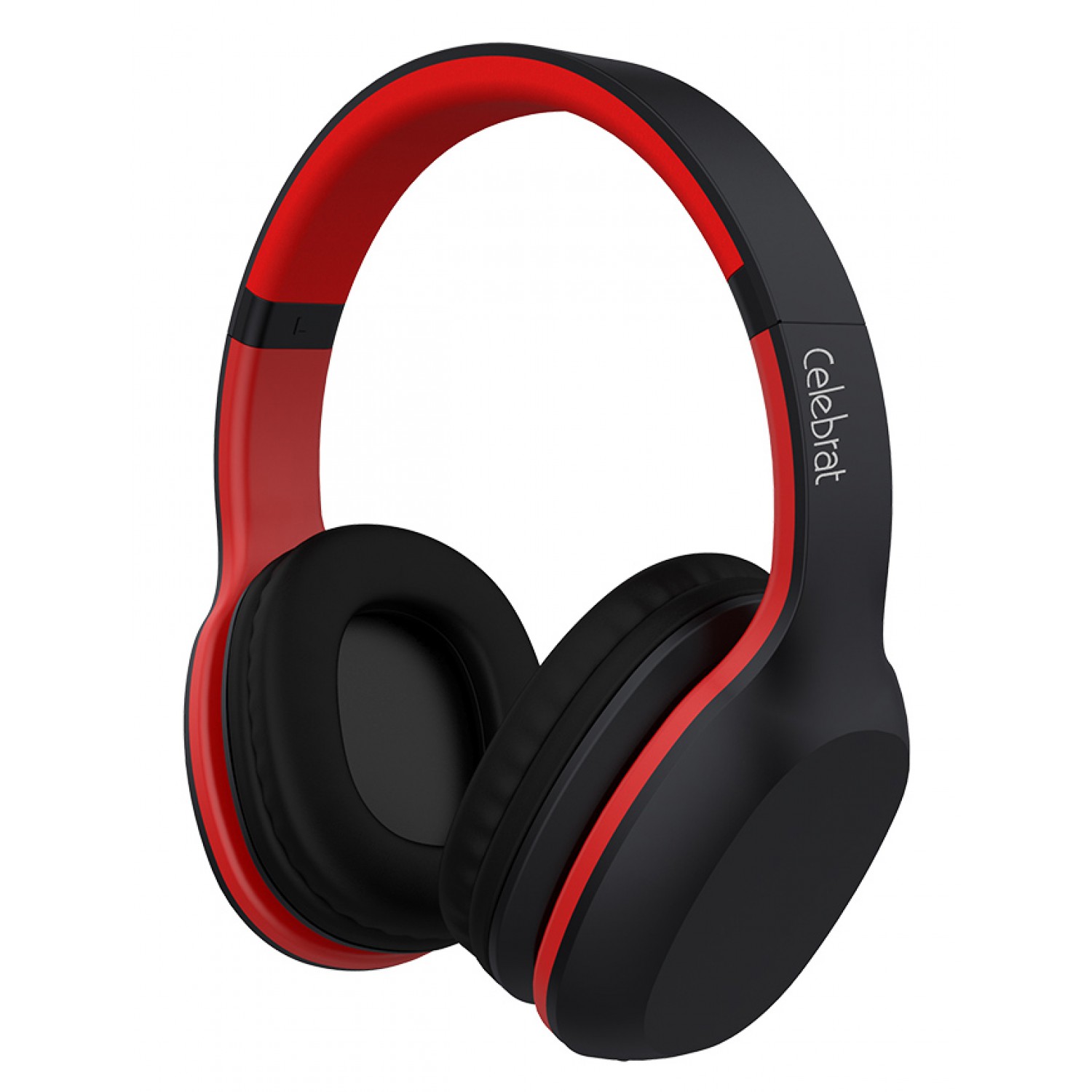 CELEBRAT Bluetooth headphones A18-BKRD, wireless & wired, μαύρο-κόκκινο CELEBRAT Bluetooth headphones A18-BKRD, wireless & wired, μαύρο-κόκκινο