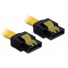 DELOCK Καλώδιο SATA III 7-pin σε 7-pin 82481, metal clip, 0.7m
