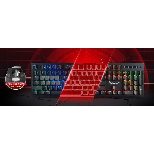 BLOODY gaming πληκτρολόγιο B500N, ενσύρματο, Mecha-Like Switch, μαύρο BLOODY gaming πληκτρολόγιο B500N, ενσύρματο, Mecha-Like Switch, μαύρο