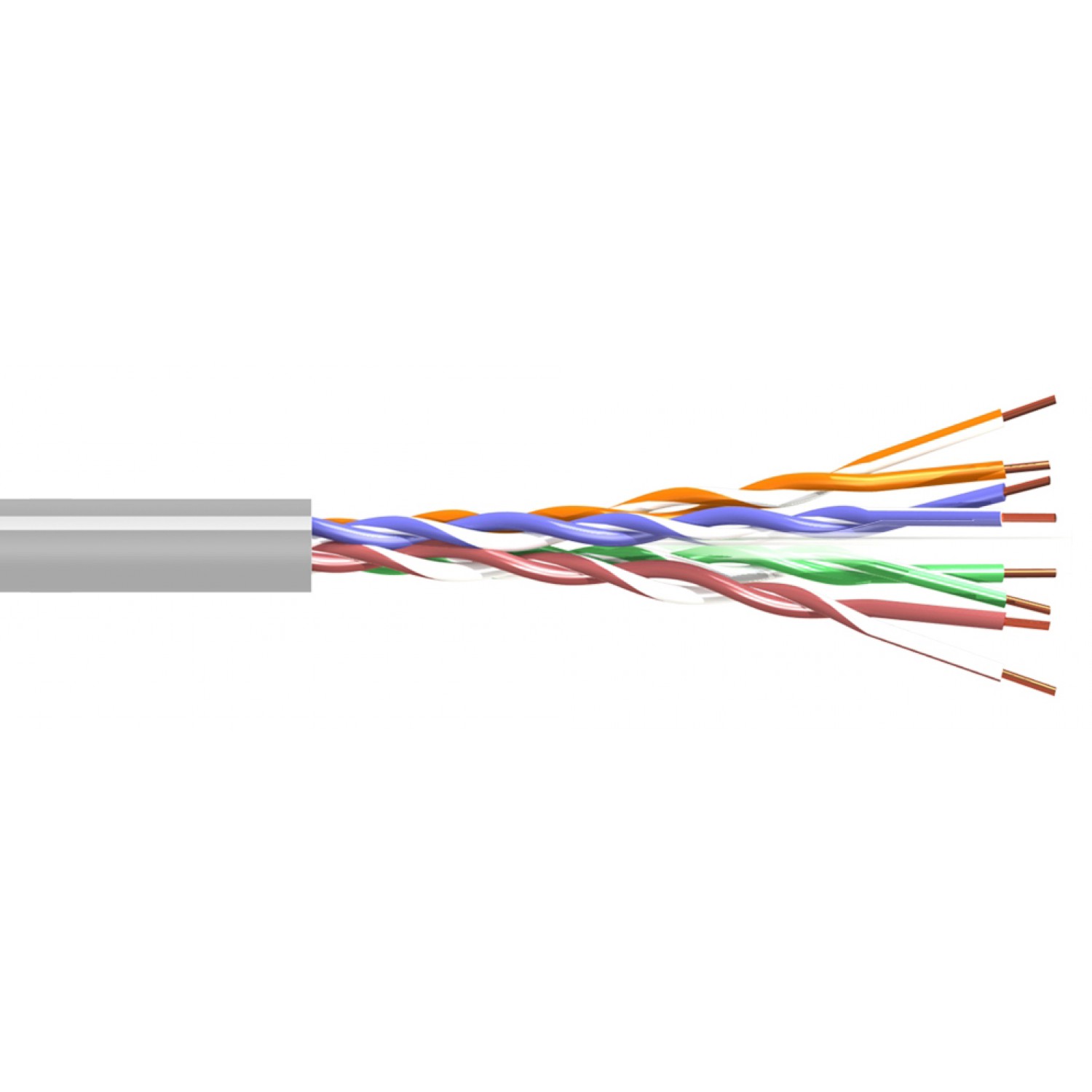 POWERTECH καλώδιο UTP Cat 5e CAB-N032, CCA 26AWG 0.4mm, PVC, 100m, γκρι POWERTECH καλώδιο UTP Cat 5e CAB-N032, CCA 26AWG 0.4mm, PVC, 100m, γκρι