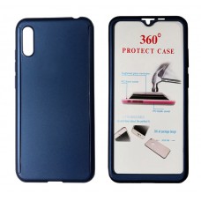 POWERTECH Θήκη Body 360° Tempered Glass, Huawei Y5 2019/Honor 8S, μπλε