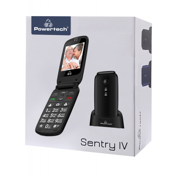 POWERTECH Κινητό Τηλέφωνο Sentry IV PTM-17, SOS Call, με φακό, μπλε