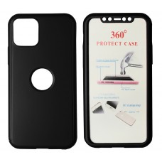 POWERTECH Θήκη Body 360° με Tempered Glass για iPhone 11 Pro Max, μαύρη