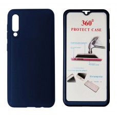 POWERTECH Θήκη Body 360° με Tempered Glass για Samsung A50, μπλε