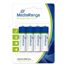 MEDIARANGE επαναφορτιζόμενες μπαταρίες Mignon AA HR6, 2100mAh, 4τμχ