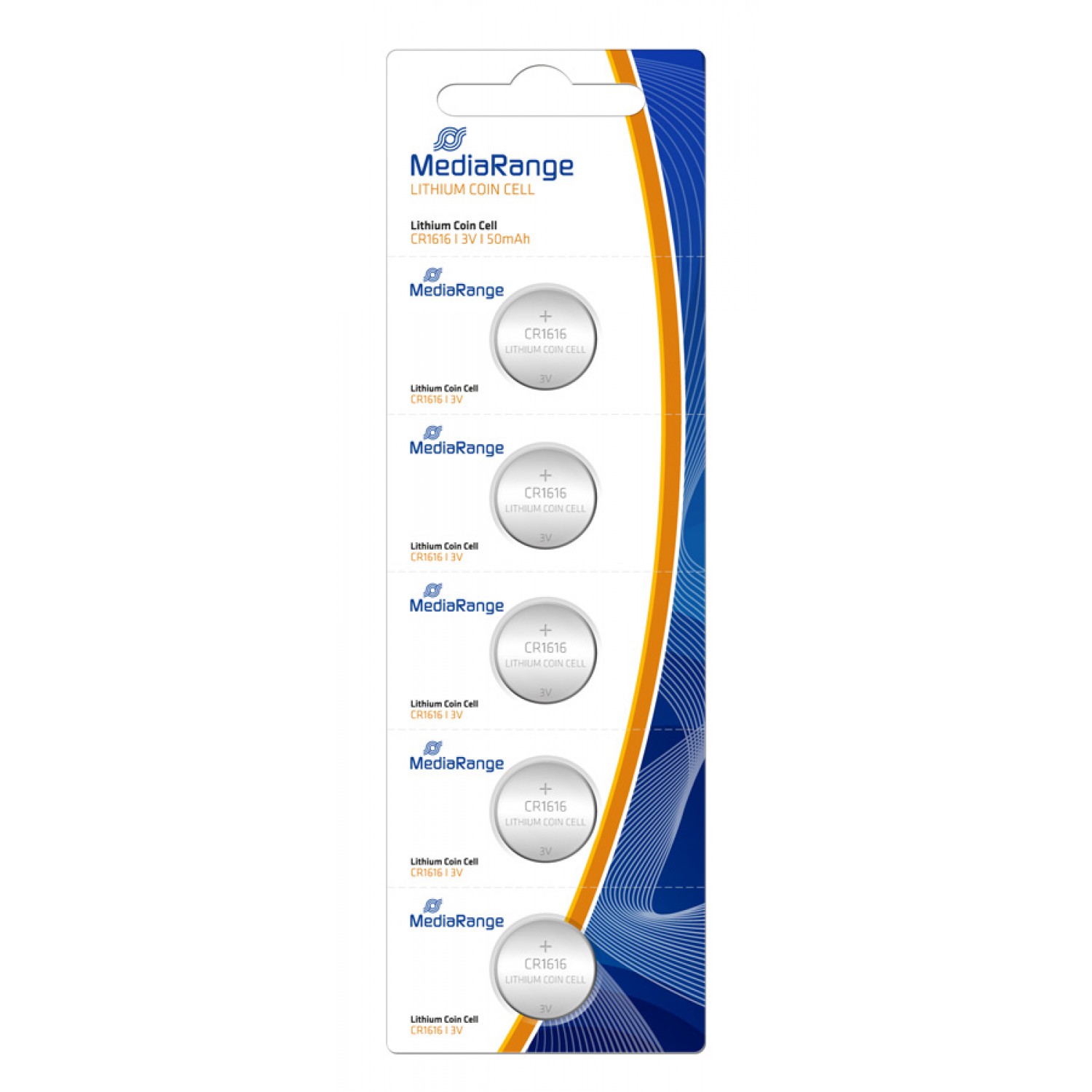 MEDIARANGE μπαταρίες λιθίου CR1616, 3V, 5τμχ MEDIARANGE μπαταρίες λιθίου CR1616, 3V, 5τμχ