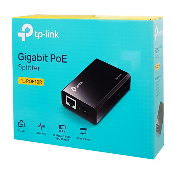 TP-LINK PoE splitter TL-POE10R, 2x 10/100/1000Mbps, Ver. 11.0 TP-LINK PoE splitter TL-POE10R, 2x 10/100/1000Mbps, Ver. 11.0