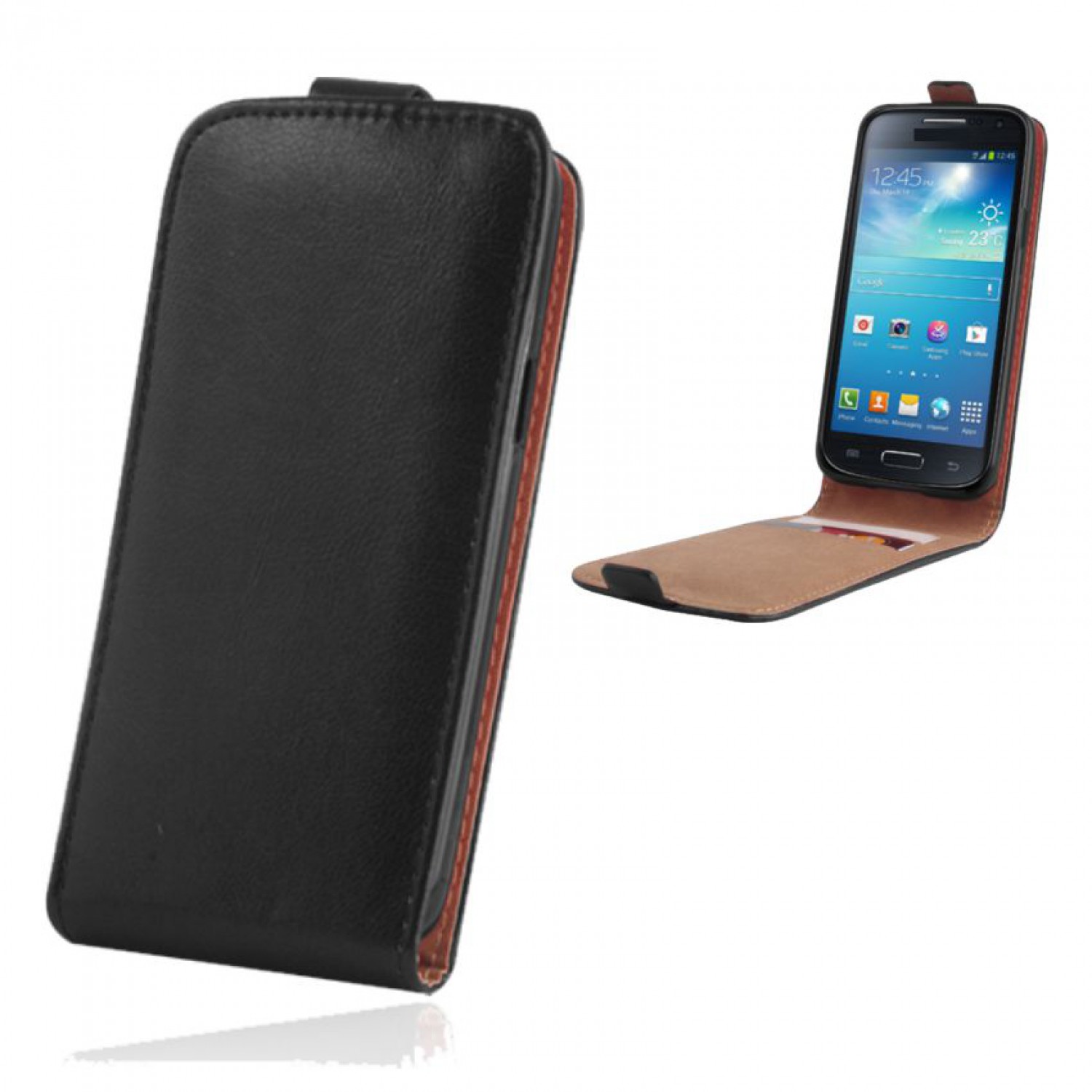 Θήκη vertical flip GSM008504 για Samsung S7710, μαύρη Θήκη vertical flip GSM008504 για Samsung S7710, μαύρη