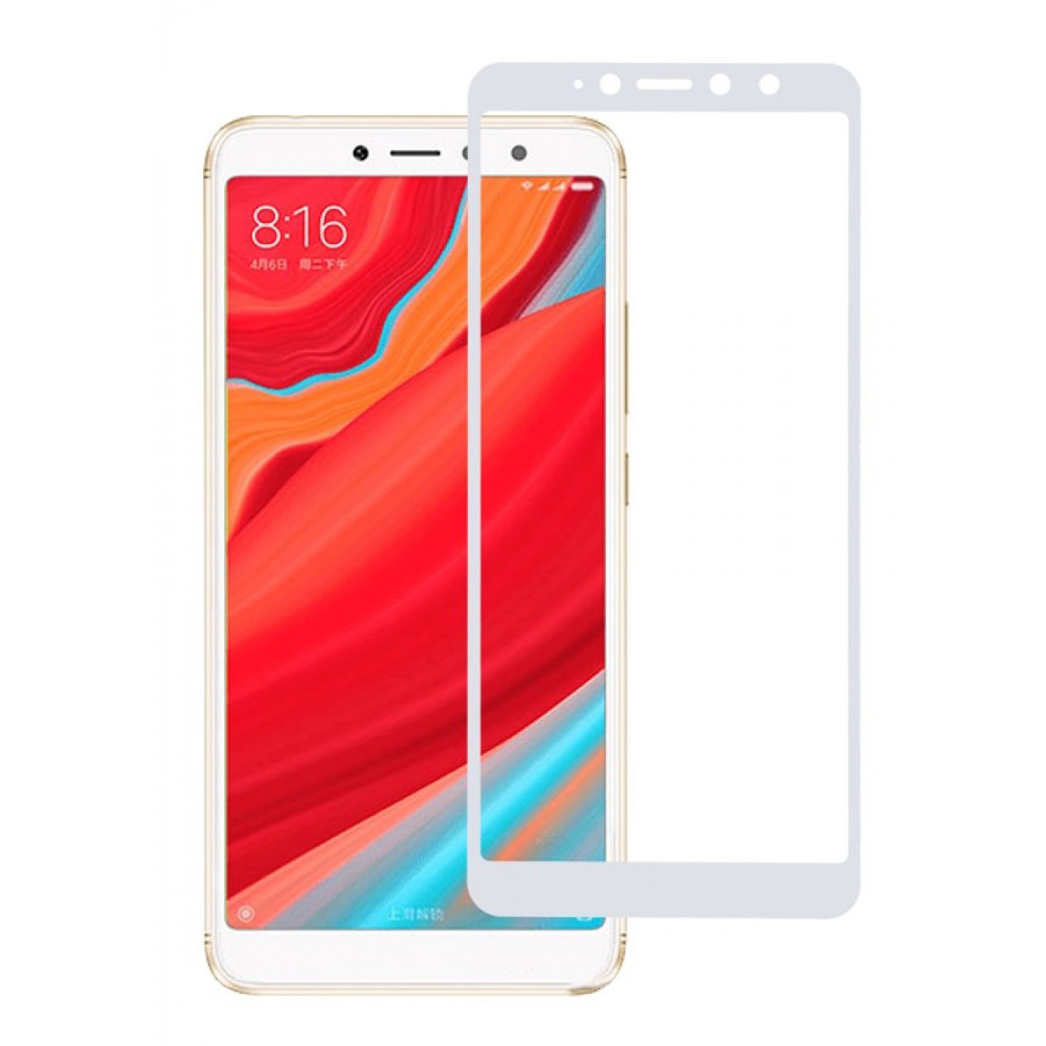 POWERTECH Tempered Glass 5D Full Glue για Xiaomi S2 Qualcomm, λευκό POWERTECH Tempered Glass 5D Full Glue για Xiaomi S2 Qualcomm, λευκό