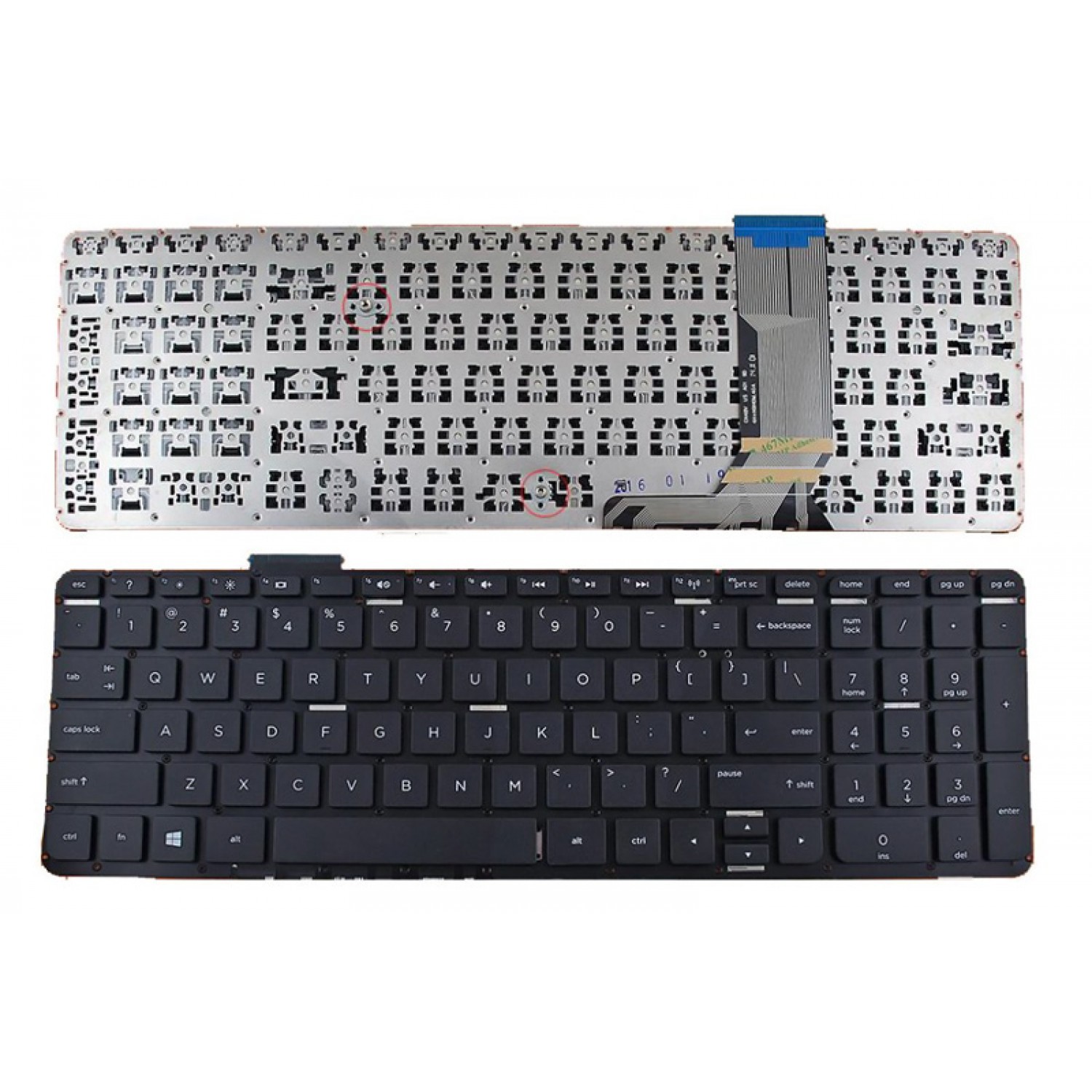 Πληκτρολόγιο για HP Envy 17-J000, no frame, μαύρο Πληκτρολόγιο για HP Envy 17-J000, no frame, μαύρο