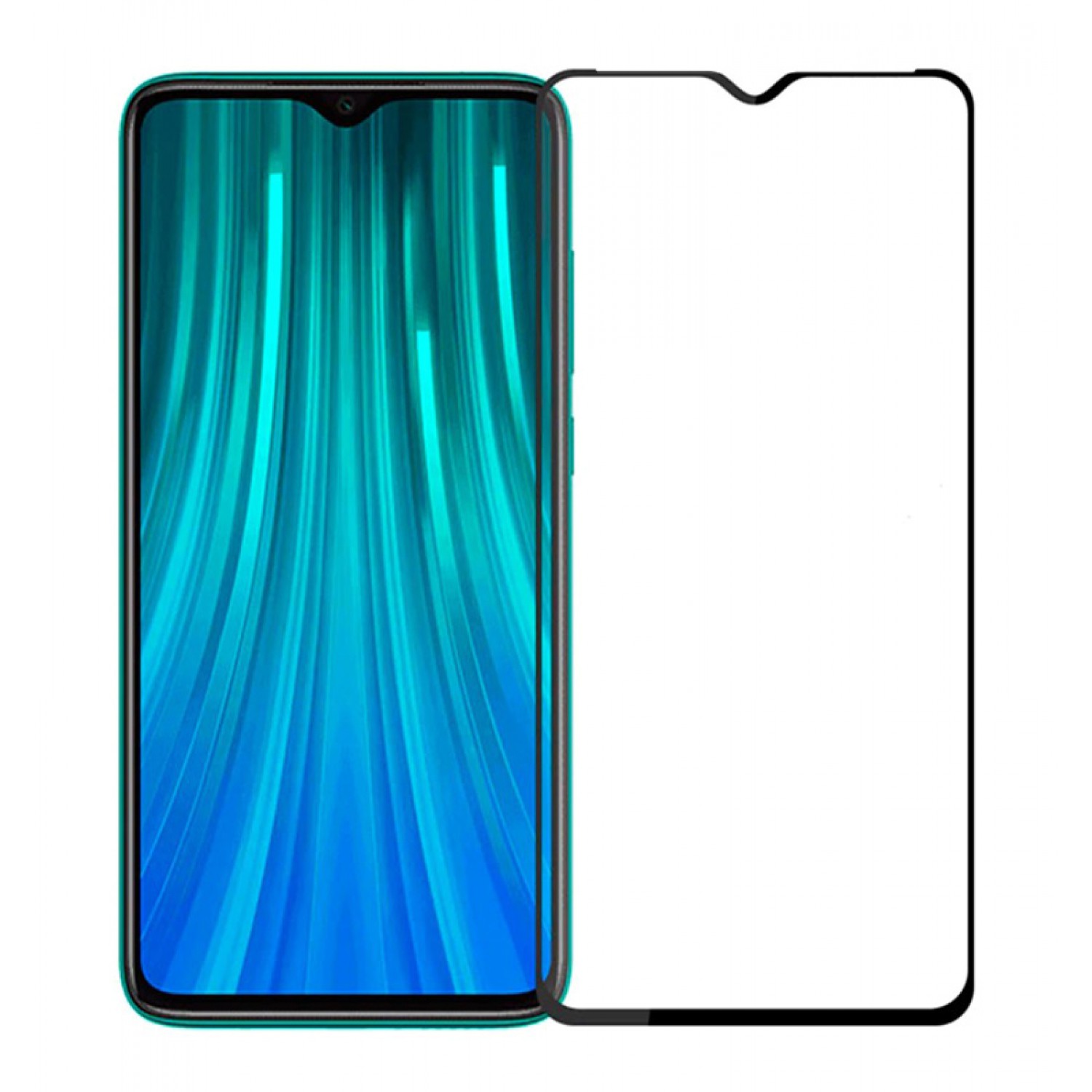 POWERTECH Tempered Glass 5D, Full Glue, Xiaomi Redmi Note 8, μαύρο POWERTECH Tempered Glass 5D, Full Glue, Xiaomi Redmi Note 8, μαύρο