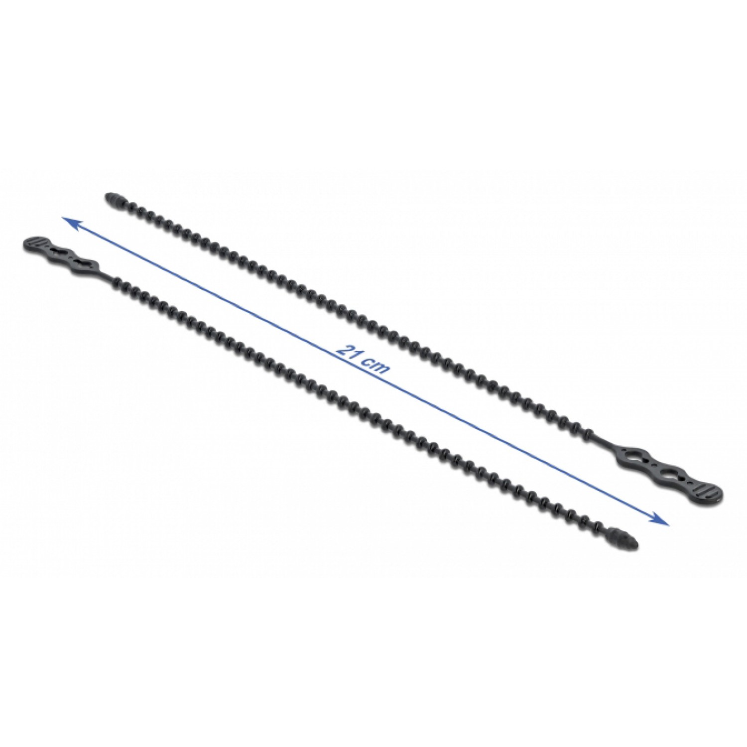 DELOCK reusable δεματικά καλωδίων 18966, 210x4.5mm, μαύρα, 10τμχ DELOCK reusable δεματικά καλωδίων 18966, 210x4.5mm, μαύρα, 10τμχ