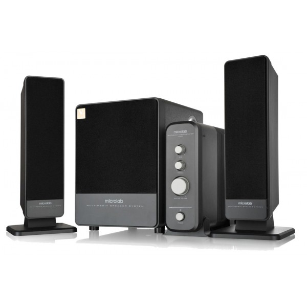 MICROLAB ηχεία FC570BT, 2.1ch, 30W & 2x 15W, Bluetooth/AUX, μαύρα MICROLAB ηχεία FC570BT, 2.1ch, 30W & 2x 15W, Bluetooth/AUX, μαύρα