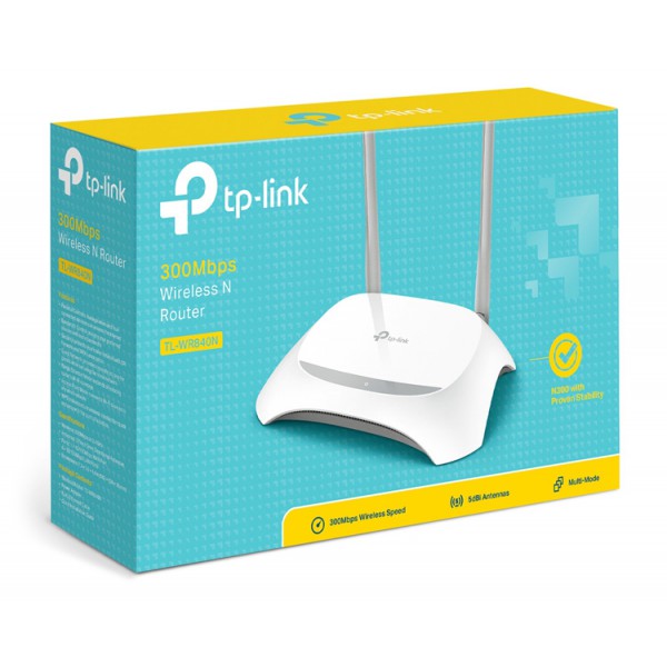 TP-LINK Wireless N Router TL-WR840N, 300Mbps, Ver. 6.0 TP-LINK Wireless N Router TL-WR840N, 300Mbps, Ver. 6.0
