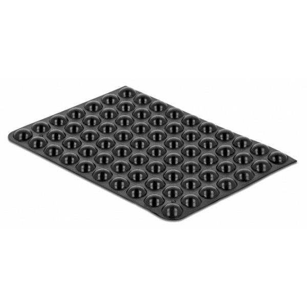 DELOCK Αυτοκόλλητη βάση προστασίας 18308, 3Μ, 8x3mm, μαύρη, 70τμχ DELOCK Αυτοκόλλητη βάση προστασίας 18308, 3Μ, 8x3mm, μαύρη, 70τμχ