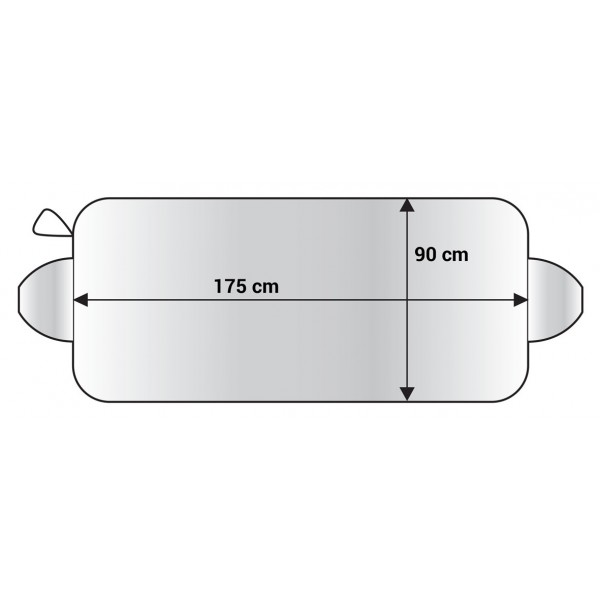 AMIO Ηλιοπροστασία παρμπρίζ αυτοκινήτου 01390, 175x90cm