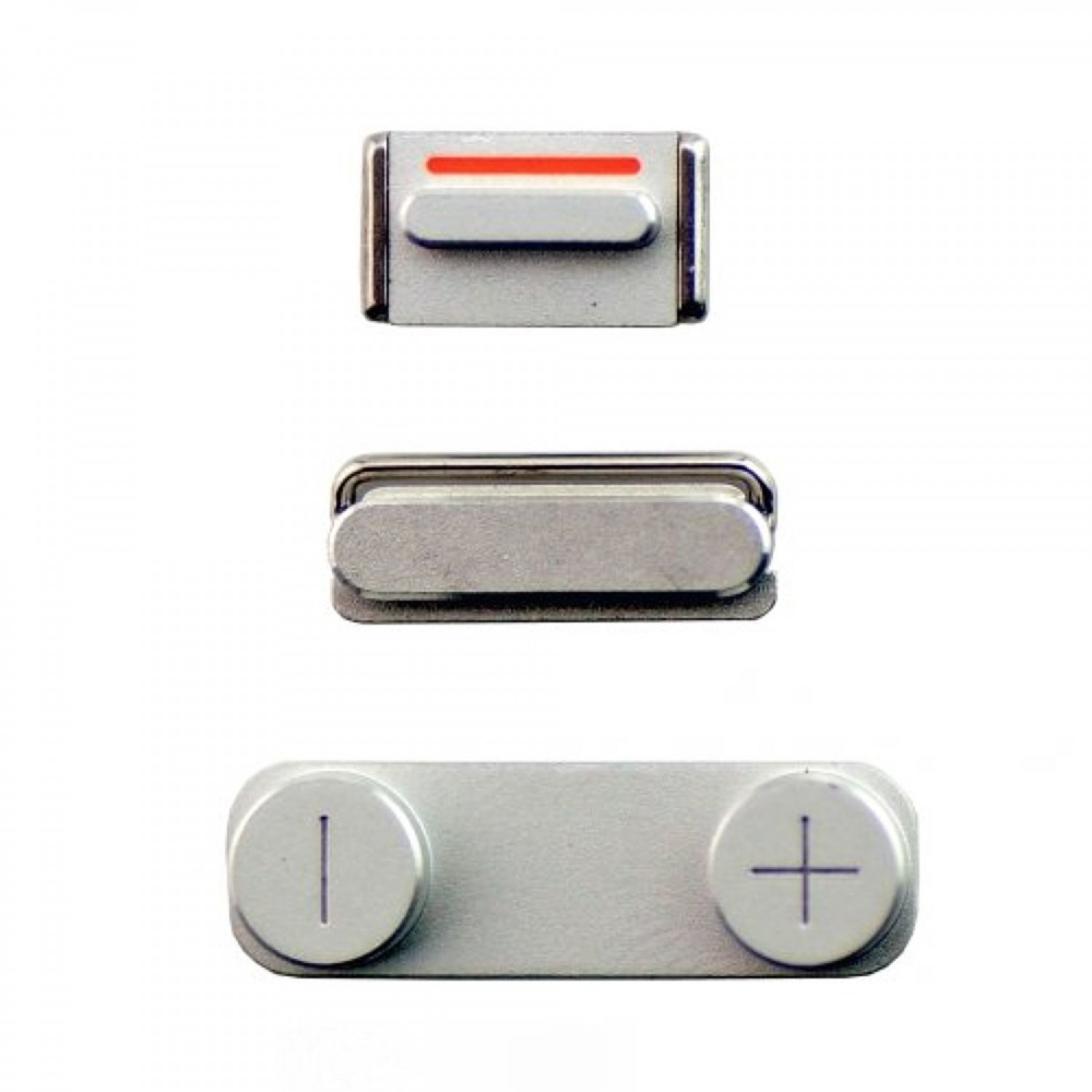 Πλαϊνά πλήκτρα για iPhone 5G, White