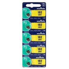 MURATA Αλκαλικές μπαταρίες LR41 MR-LR41, 1.5V, 5τμχ