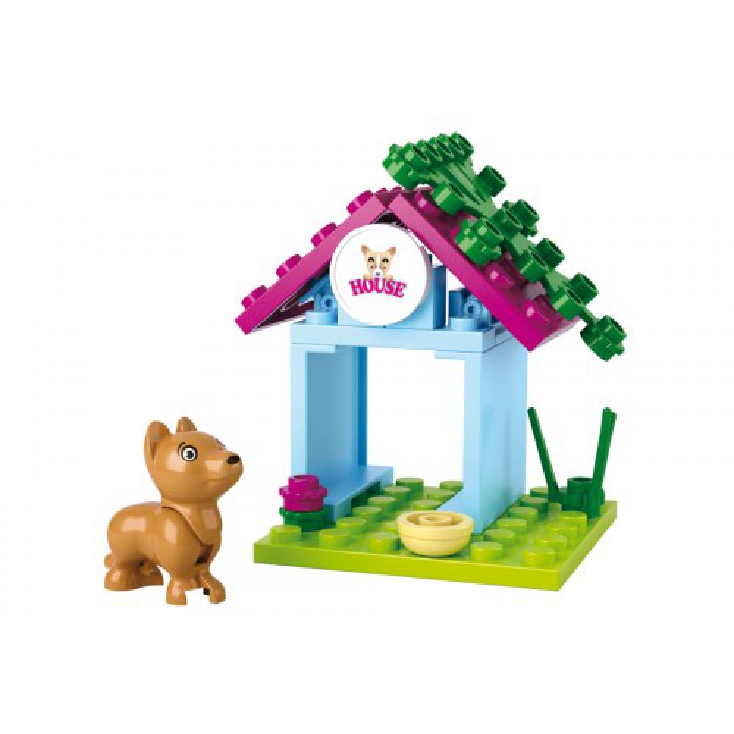 SLUBAN Τουβλάκια Girls Dream, Dog House M38-B0513, 18τμχ
