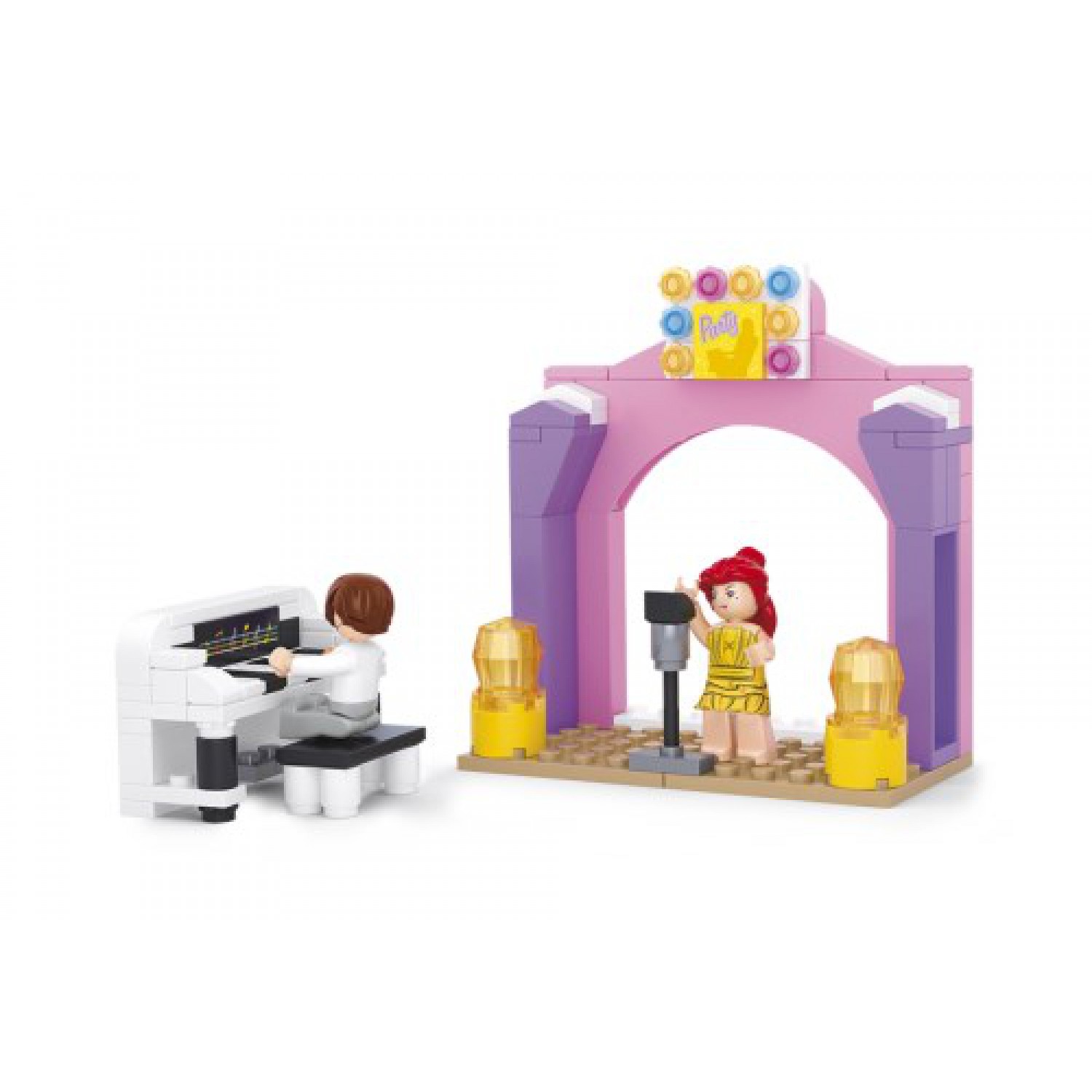 SLUBAN Τουβλάκια Girls Dream, Music Stage M38-B0521, 109τμχ