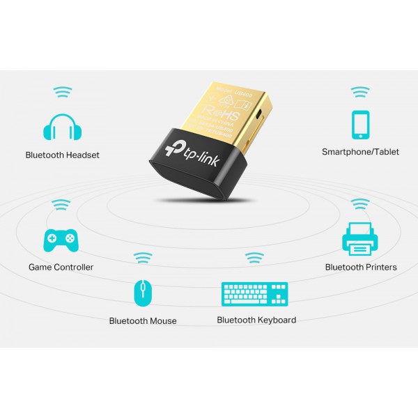 TP-LINK Bluetooth 4.0 Nano USB Adapter UB400, Ver. 1.0 TP-LINK Bluetooth 4.0 Nano USB Adapter UB400, Ver. 1.0