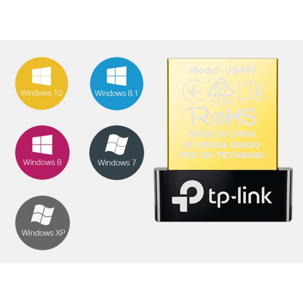 TP-LINK Bluetooth 4.0 Nano USB Adapter UB400, Ver. 1.0 TP-LINK Bluetooth 4.0 Nano USB Adapter UB400, Ver. 1.0
