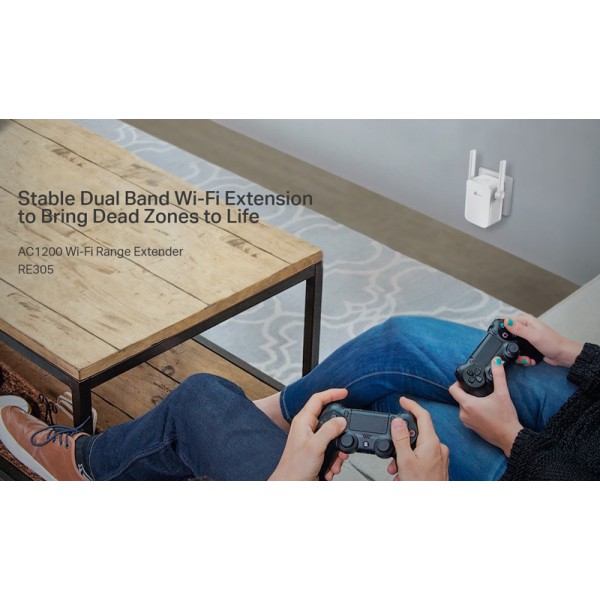 TP-LINK AC1200 Wi-Fi Range Extender RE305, dual band, Ver. 3.0 TP-LINK AC1200 Wi-Fi Range Extender RE305, dual band, Ver. 3.0