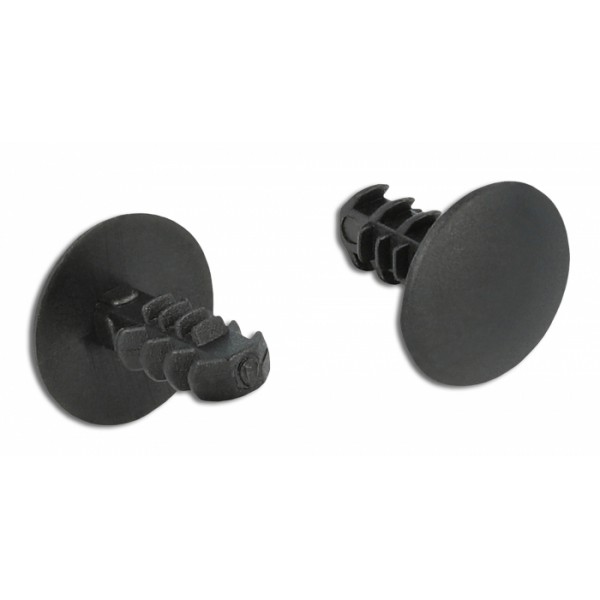 DELOCK Πλαστική τάπα 60188 για κάλυψη οπών, 8.7x9.6mm, μαύρη, 10τμχ