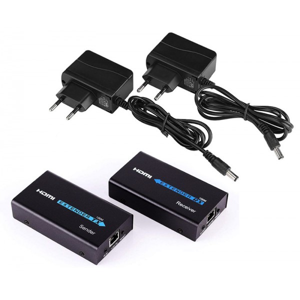 POWERTECH HDMI Video Extender CAB-H115, UTP cat5/6e έως 60m, Full HD, 3D