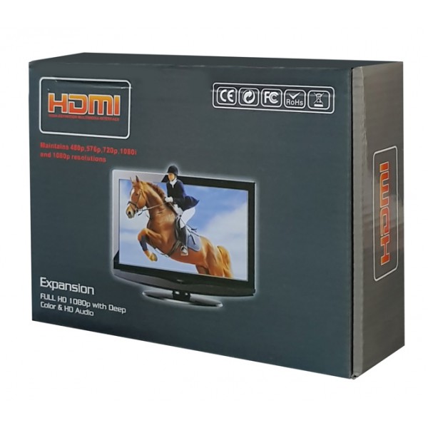 POWERTECH HDMI Video Extender CAB-H115, UTP cat5/6e έως 60m, Full HD, 3D