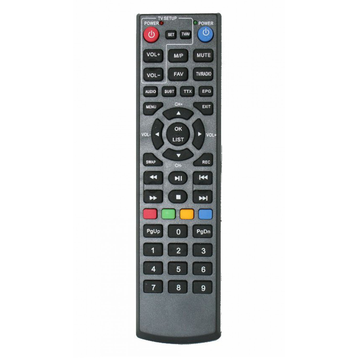 POWERTECH τηλεχειριστήριο 201516, για αποκωδικοποιητή PT-240