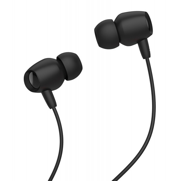 CELEBRAT Earphones Fly 1 με μικρόφωνο, 10mm, 3.5mm, 1.2m, μαύρα