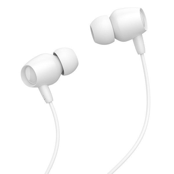 CELEBRAT Earphones Fly 1 με μικρόφωνο, 10mm, 3.5mm, 1.2m, λευκά